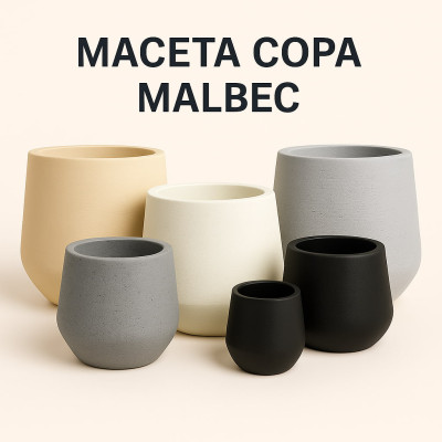 Maceta Copa Mabec (precios al elegir tamaño)